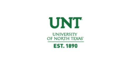 University of North Texas logo in green.