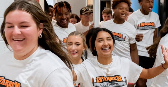 Happy students in a CULTURE+ school.