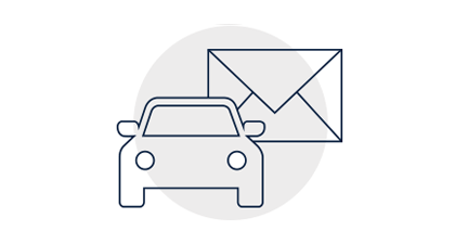 Drive-up pickup email template icon